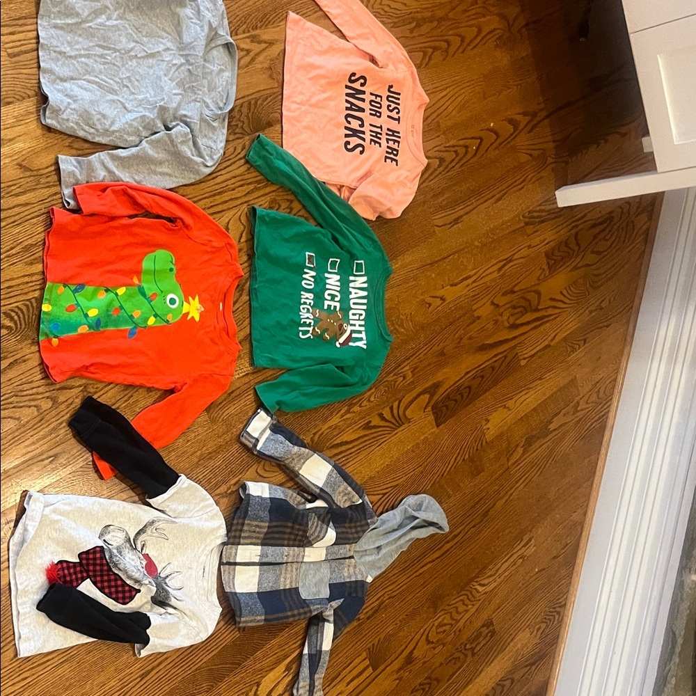 Kids long sleeved shirt Bundle (6) 4t